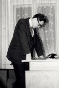 Jerzy Wojtowicz na posiedzeniu I Wydziału Towarzystwa Naukowego w Toruniu; Toruń, 12.12.1978 (Fotokronika IHiA) 